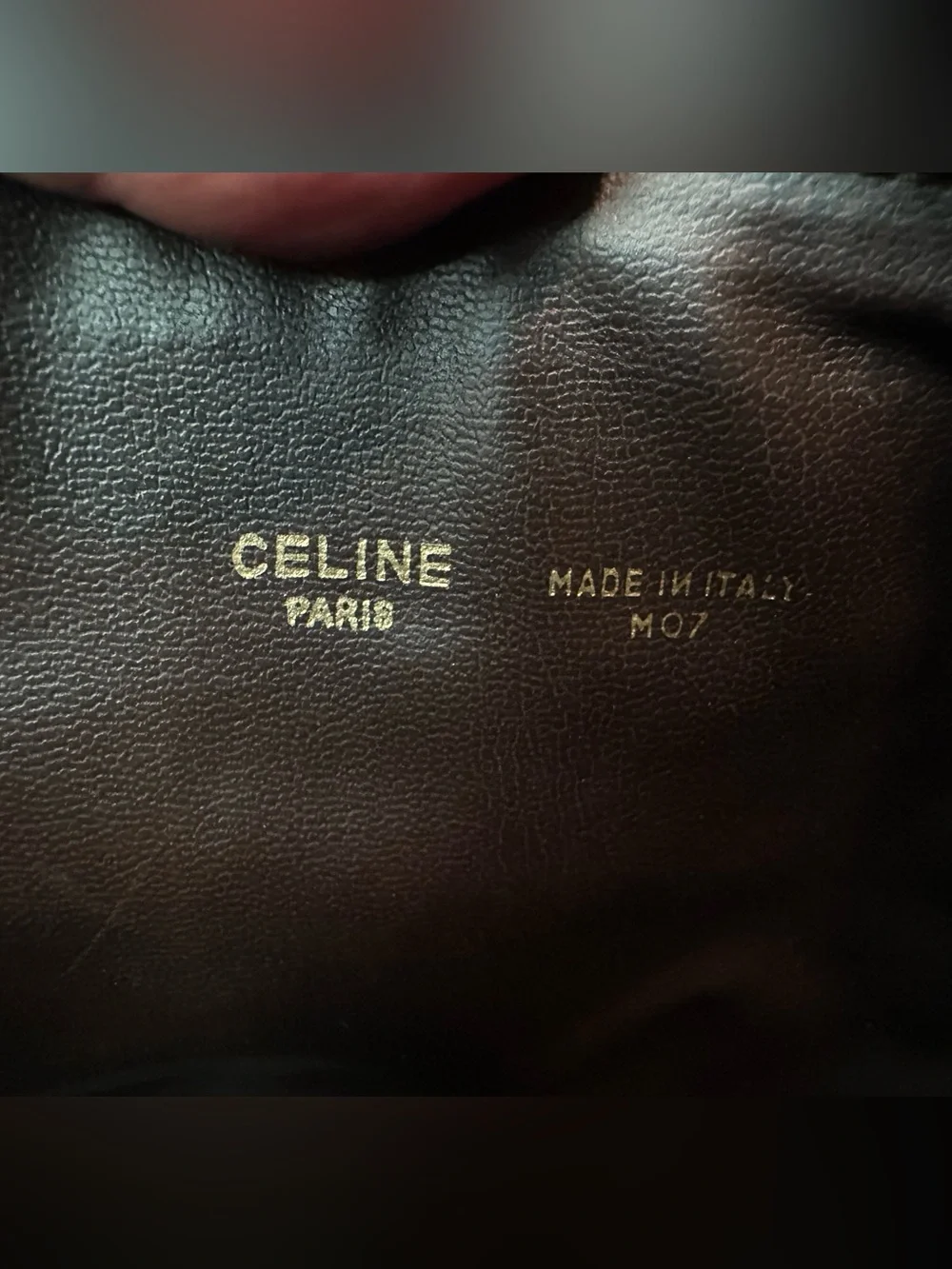 Authentic CELINE Paris C Horse Carriage Monogram Clutch Bag Brown Pouch Vintage